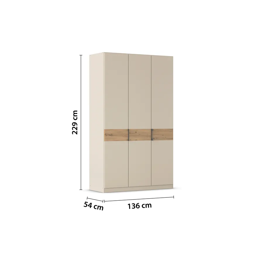 Drehtürenschrank 3-trg. detail