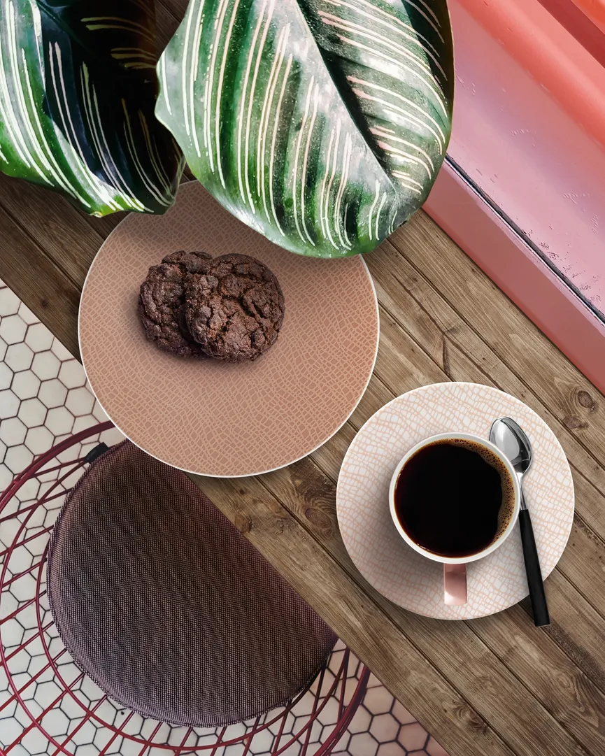 Kaffeeobertasse "Life Fashion" milieu