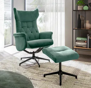 Sessel mit Hocker