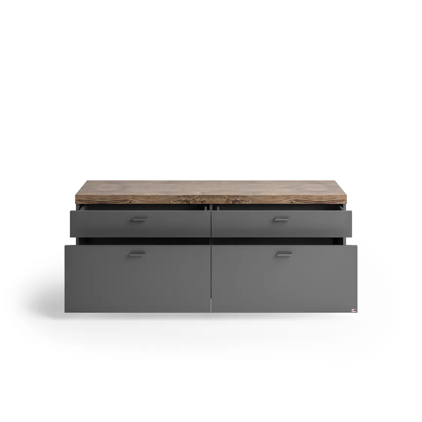 TV-Lowboard mit 4 Schubkästen detail