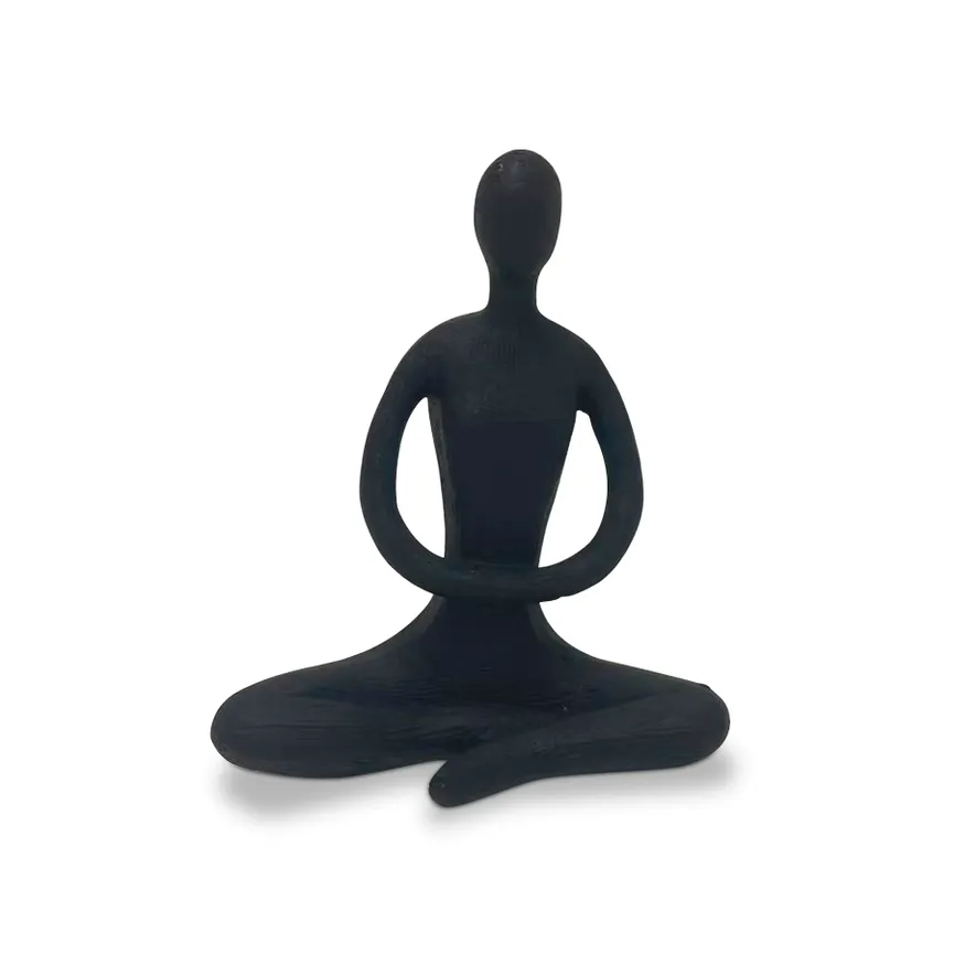 Figur "Yoga" M schwarz hauptaufnahme