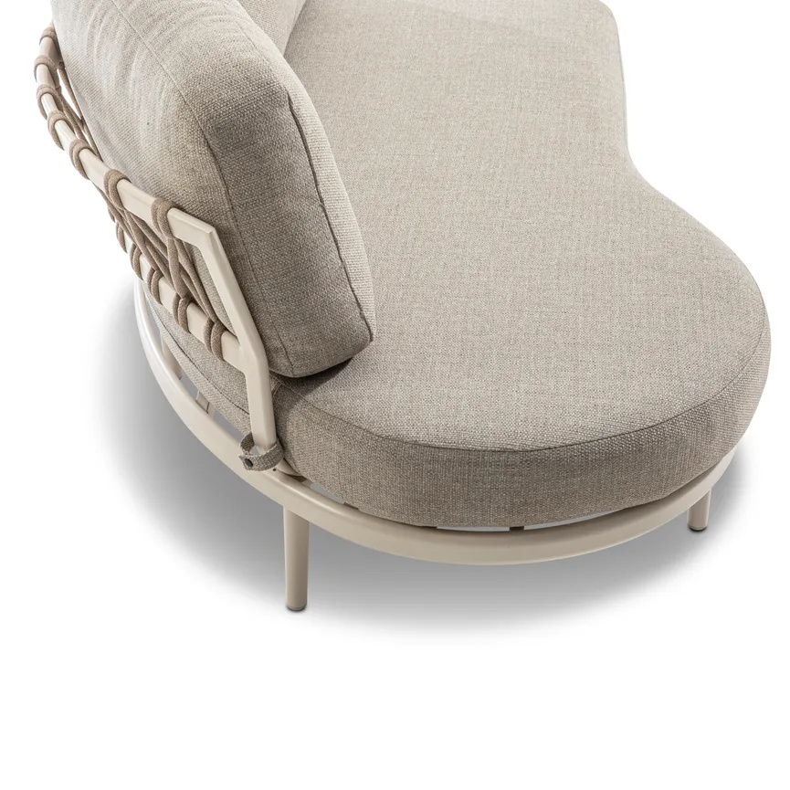 Loungesofa Creme 4-Sitzer detail