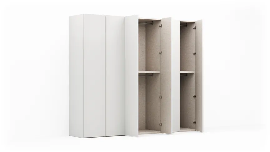 Drehtürenschrank 6-trg. detail