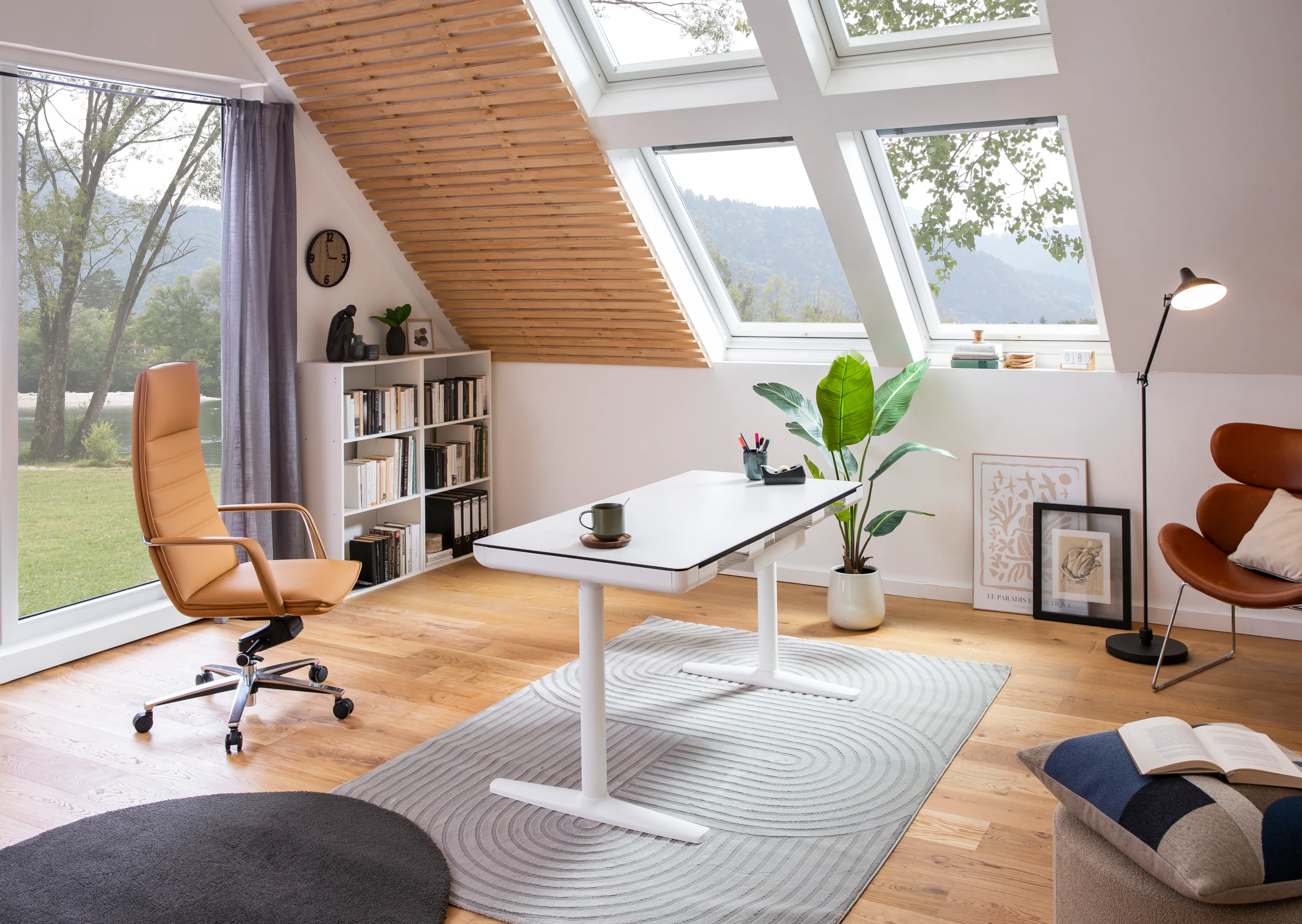 Schreibtisch elektrisch Avila 140 x 70 cm
