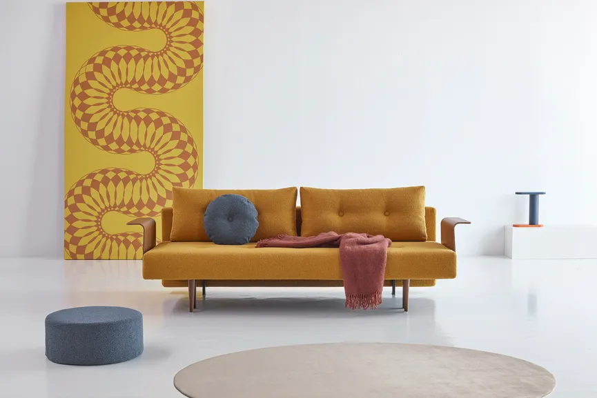 Sofa+AL dunkles Holz detail