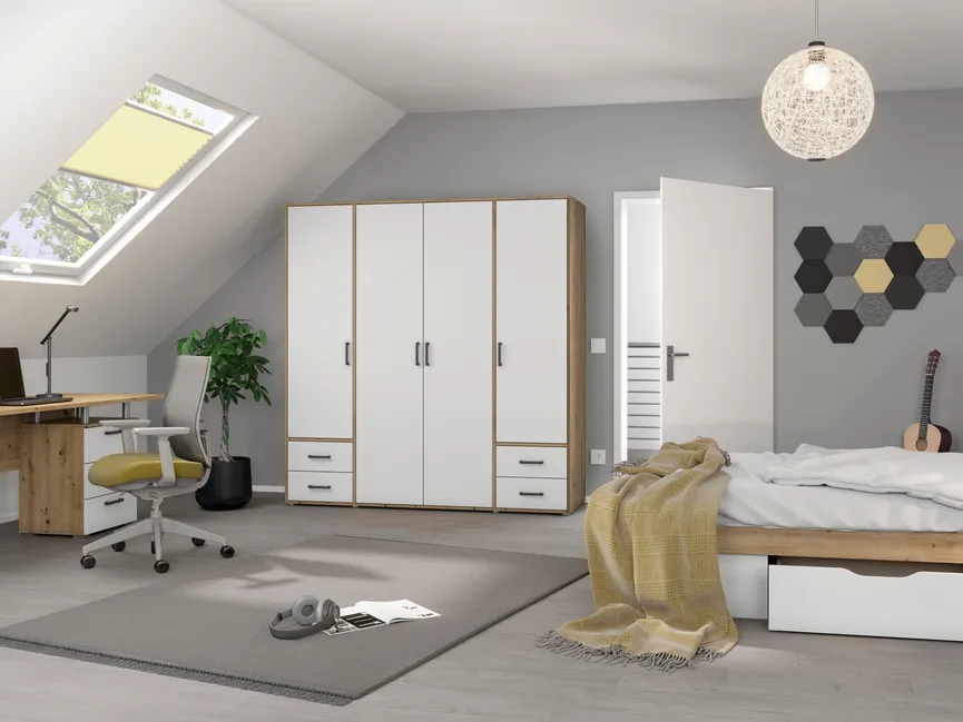 Drehtürenschrank 4-trg. milieu