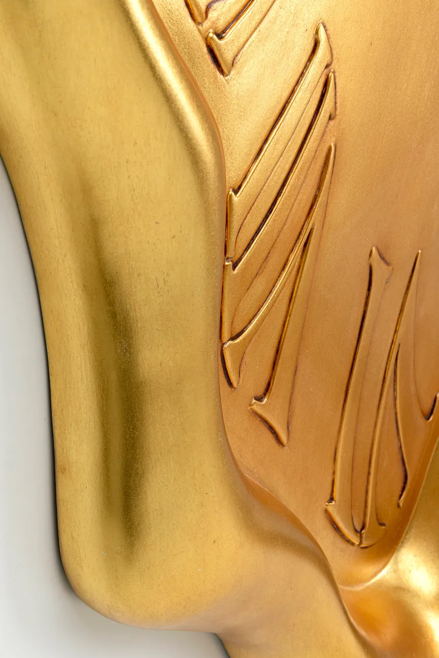 Quarzwanduhr "Big Drop Gold" detail