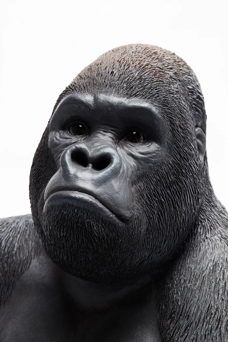 Figur "Monkey" Gorilla schwarz detail