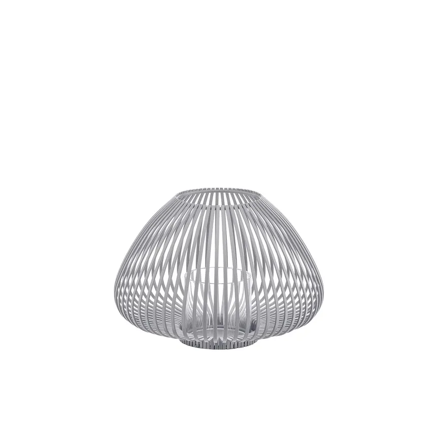 Laterne "Lyva" S steel gray material_farbe