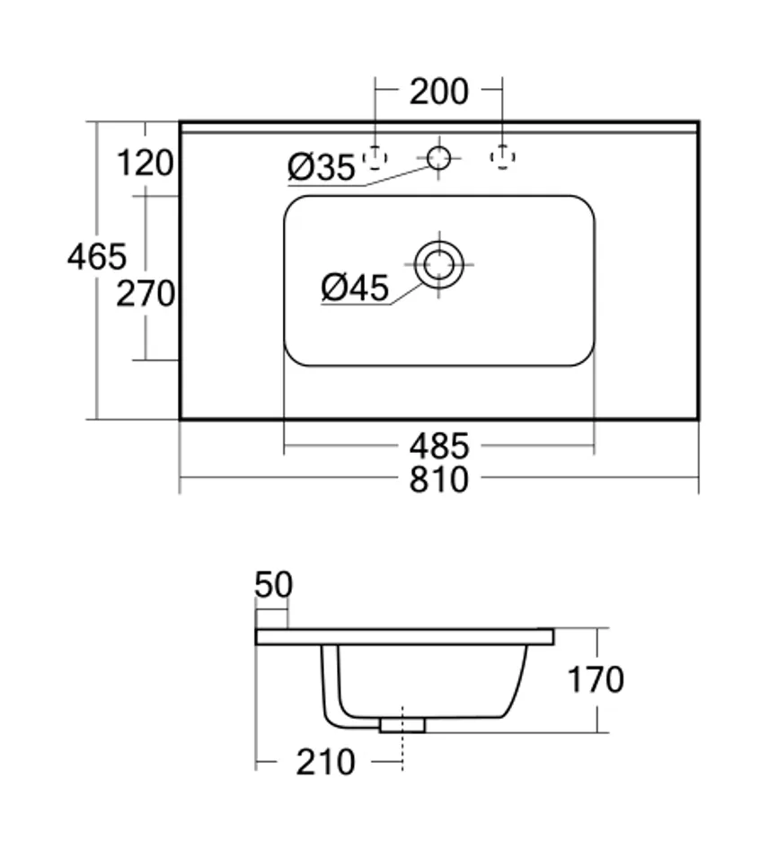 *Waschbeckenunterschrank detail