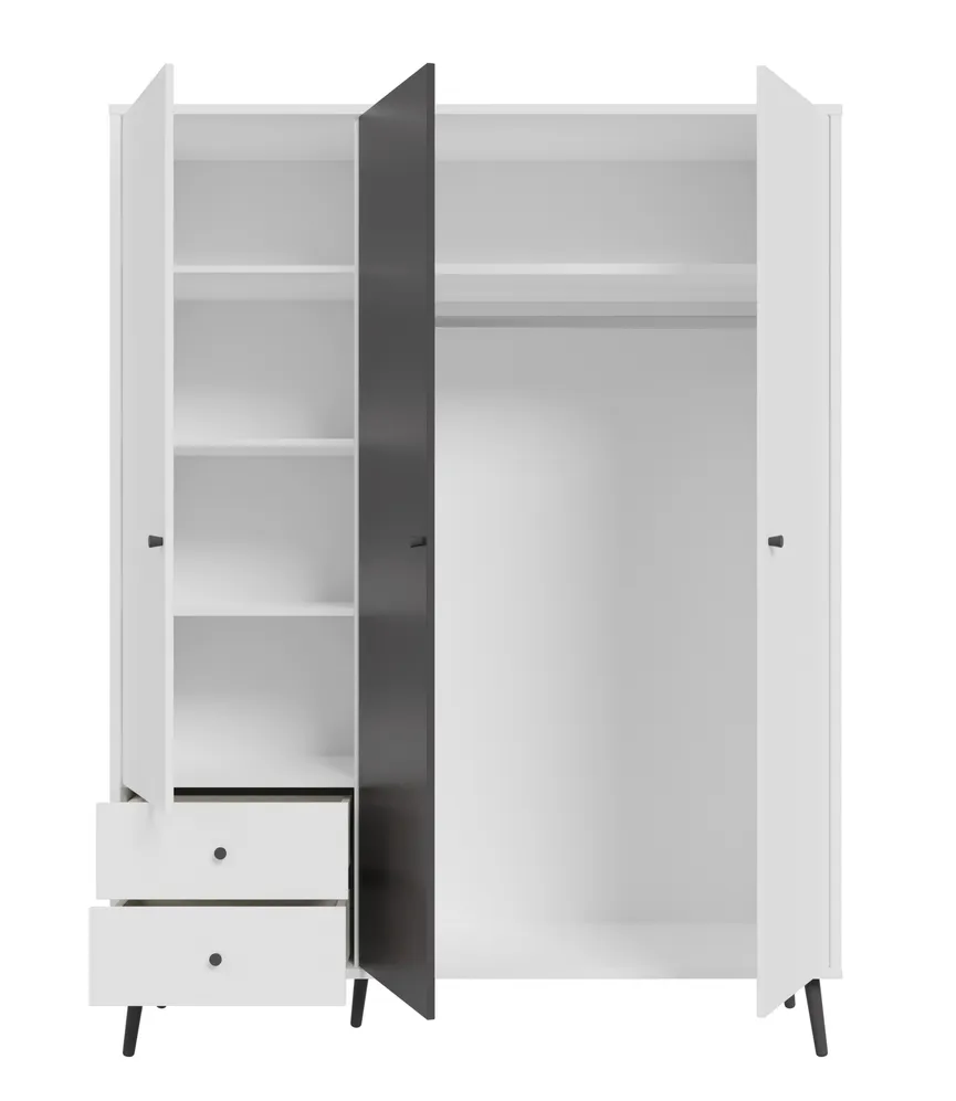 Kleiderschrank 3-trg. detail