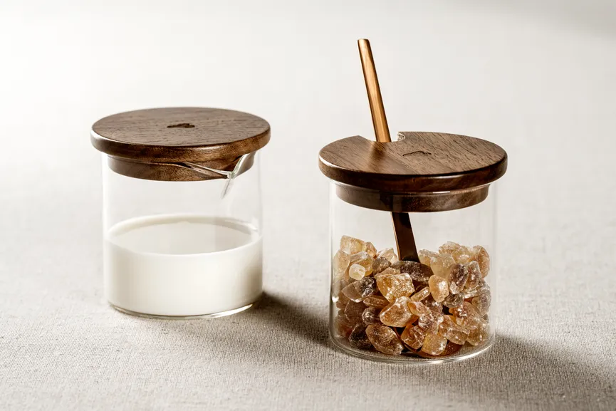 Milch/Zucker-Set "Novo Legno" milieu