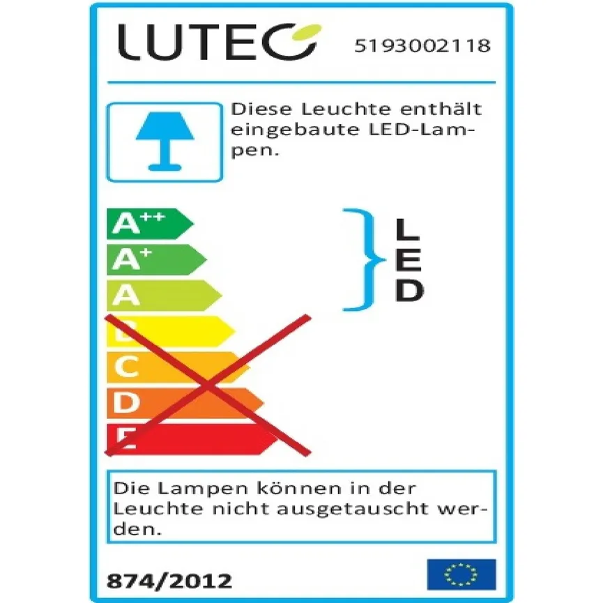 Außenwandleuchte "Qubo" energielabel