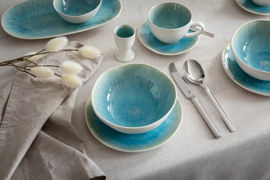 Eierbecher "Antonia" blau milieu