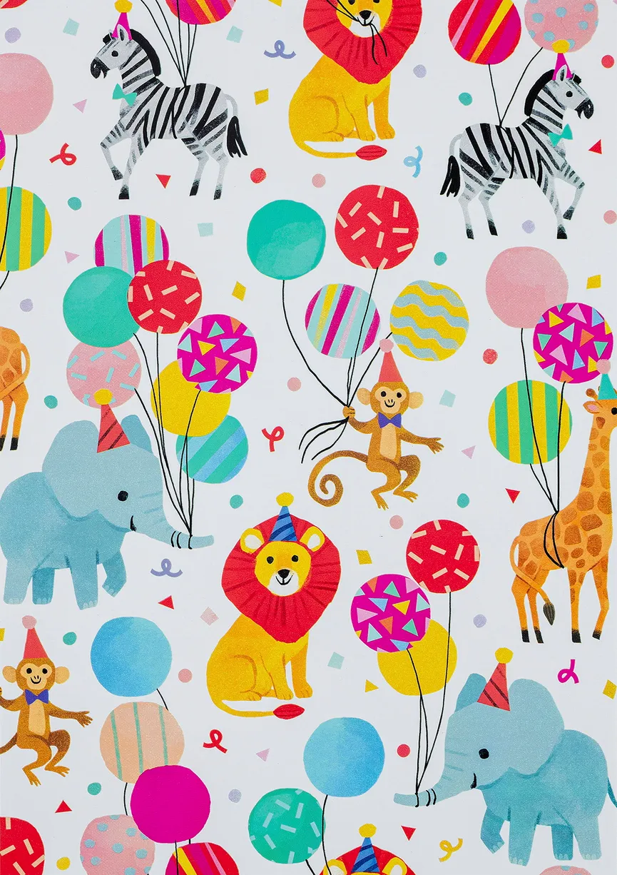Geschenkpapier "Kids 1" bunt detail