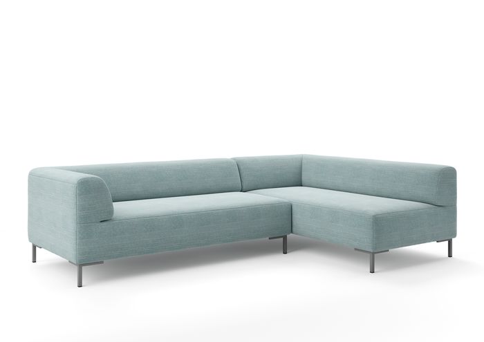 freistil Ecksofa Blau 185