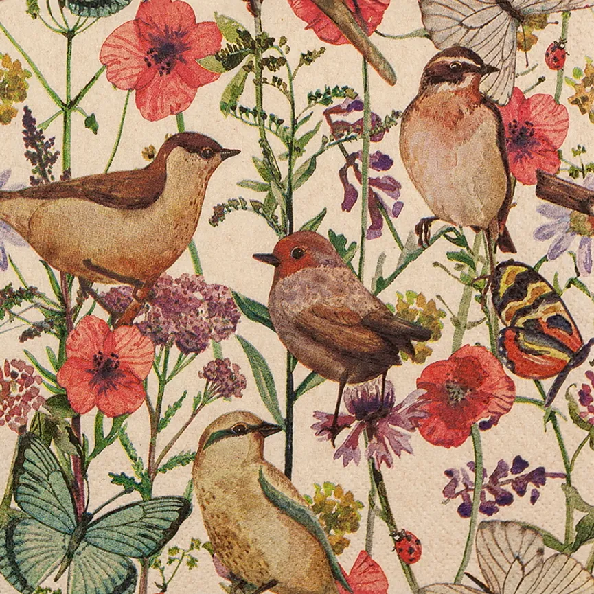 Serviette "Birds in Spring" hauptaufnahme
