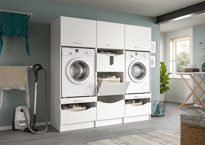 Waschmaschinenschrank milieu
