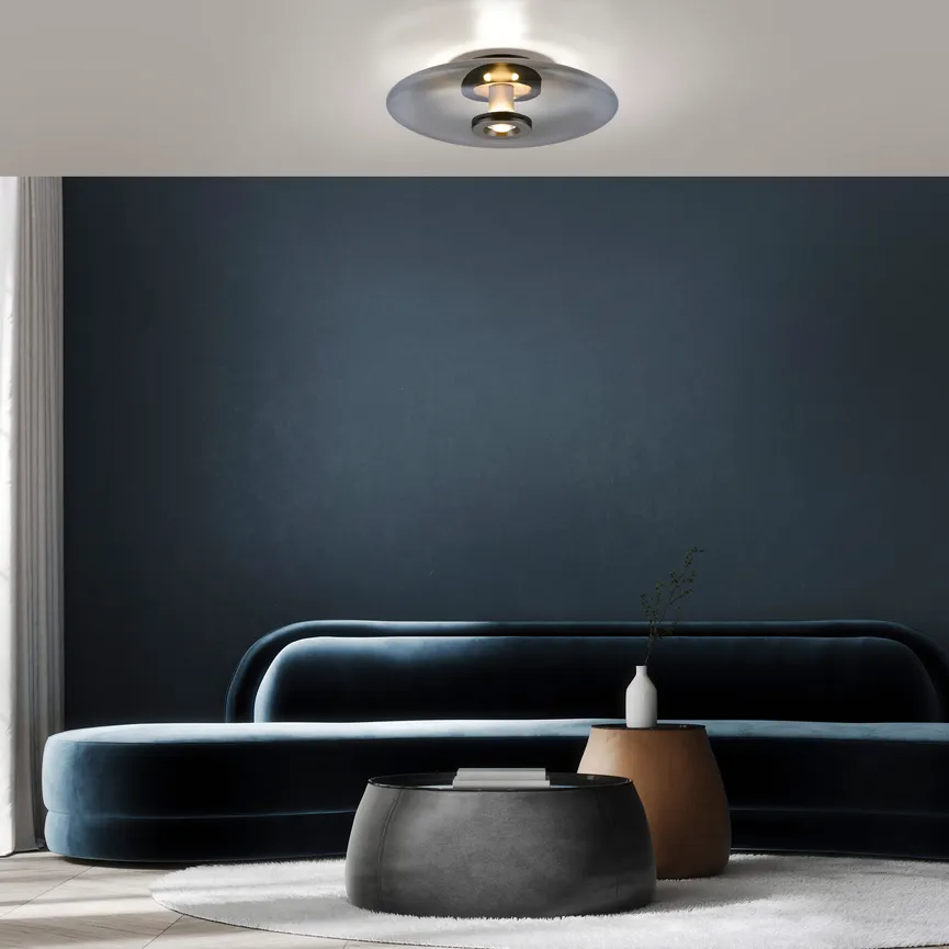 Deckenleuchte "PURE-Vitrum" milieu