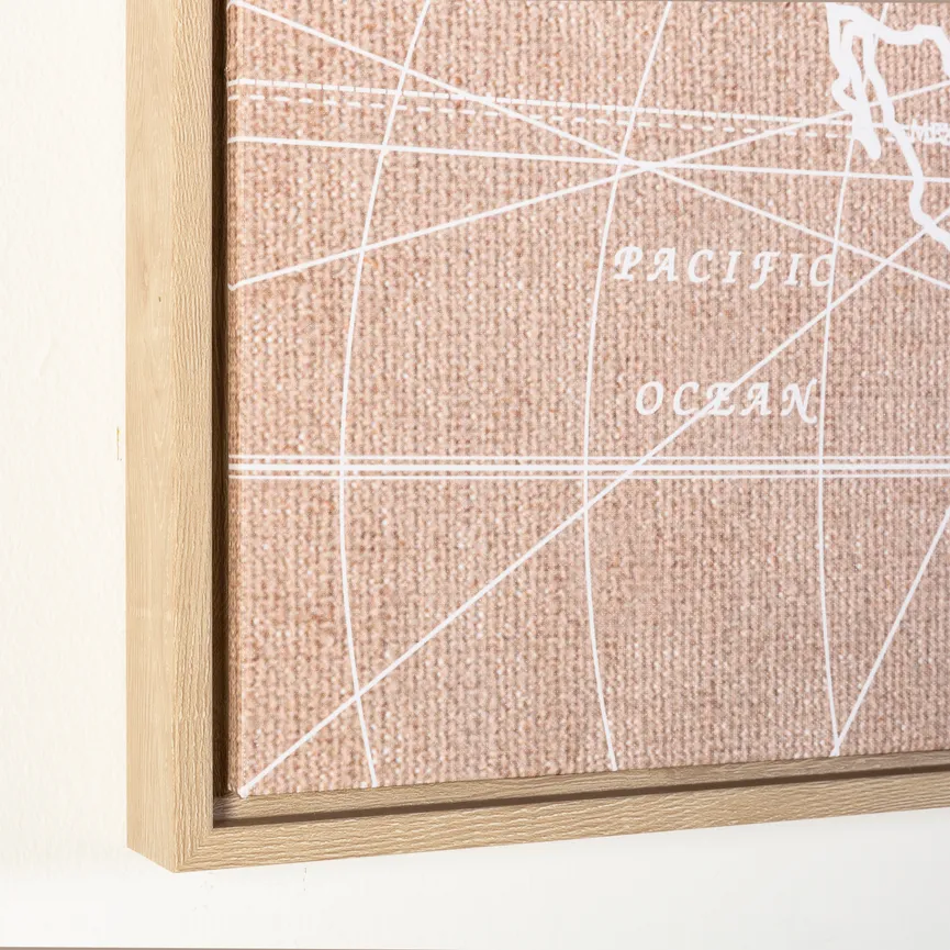 Kunstdruck "Weltkarte II" detail
