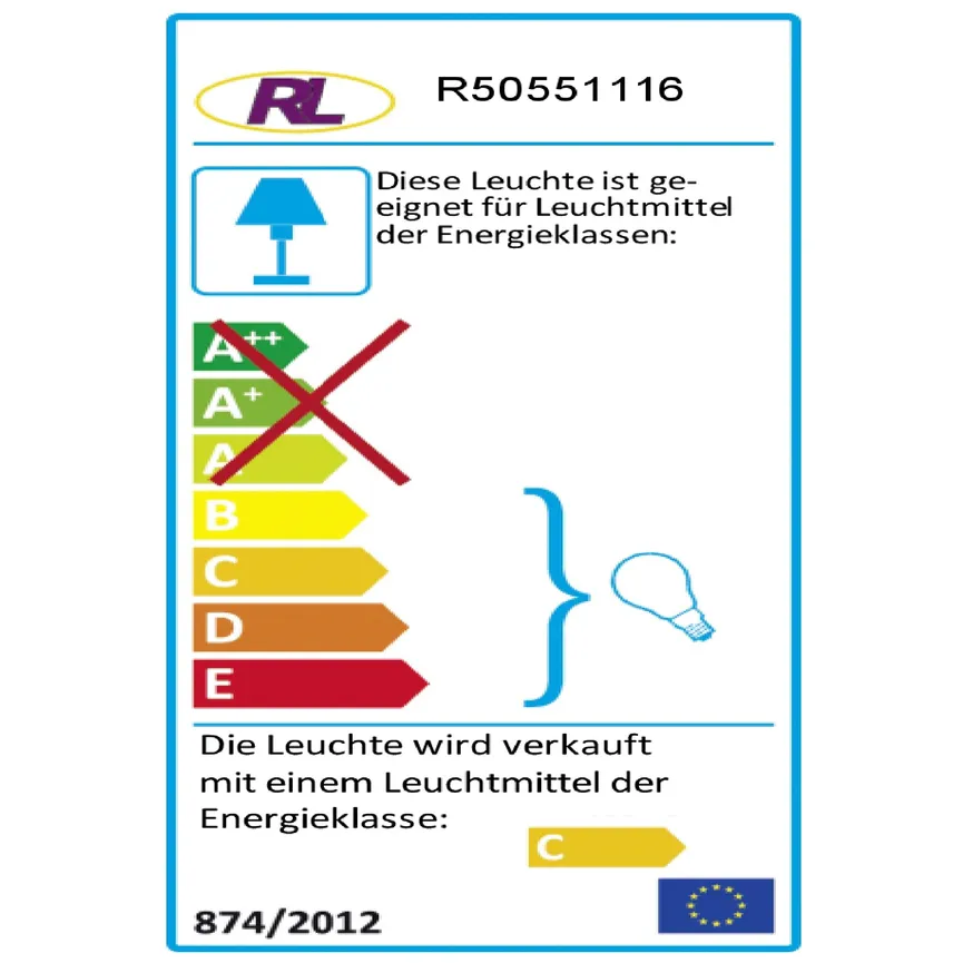 Lavaleuchte energielabel