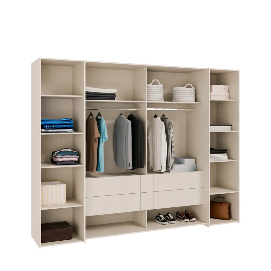 Schwebe-/Drehtürenschrank detail