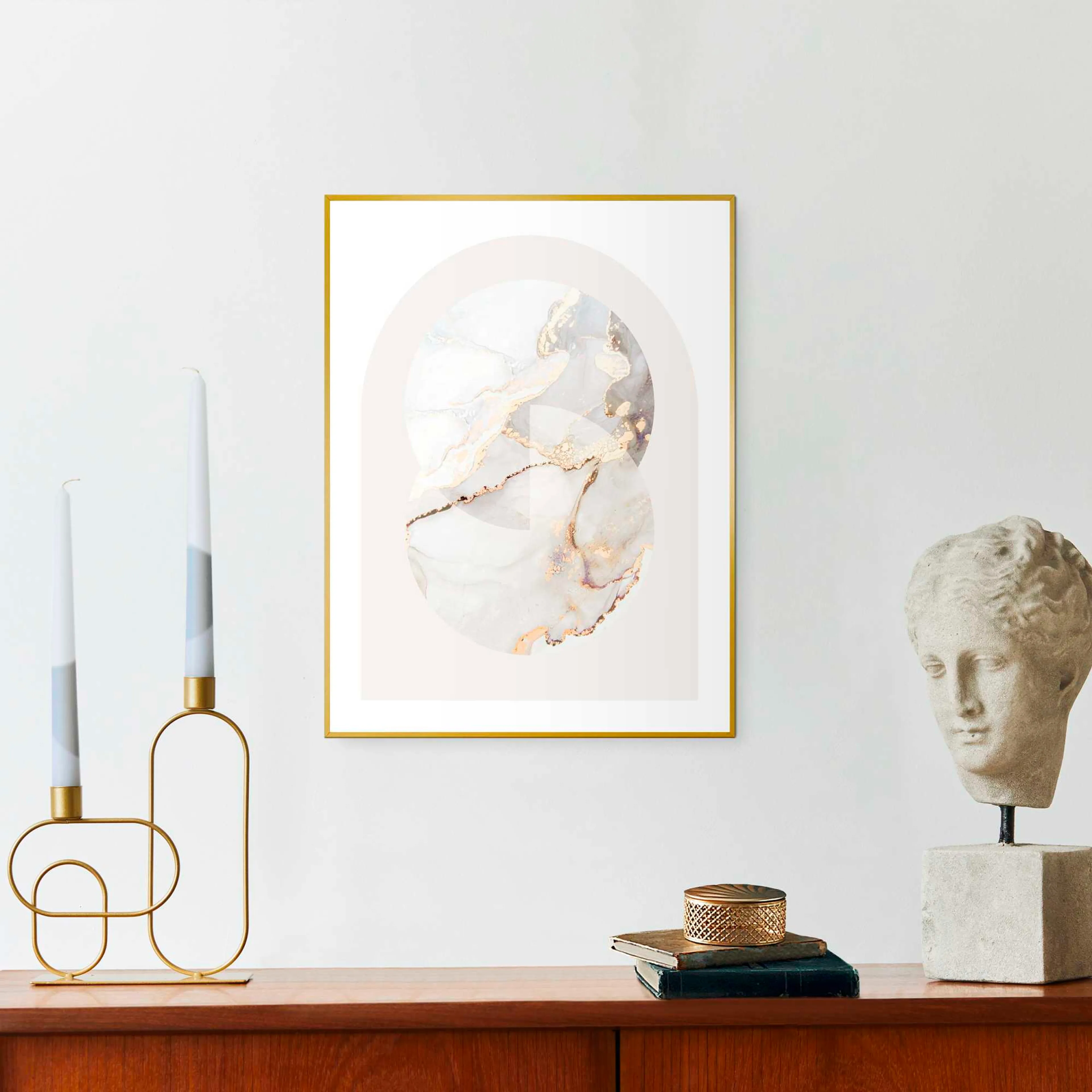 Wandbild 30 x 40 cm Glamour Marble