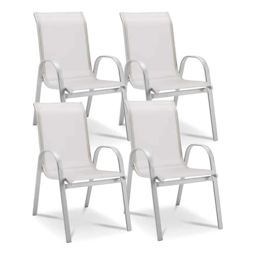 4 Stapelsessel silber hauptaufnahme