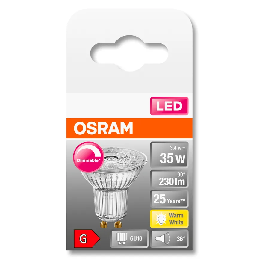 GU10/3,4 Watt LED Strahler dim detail