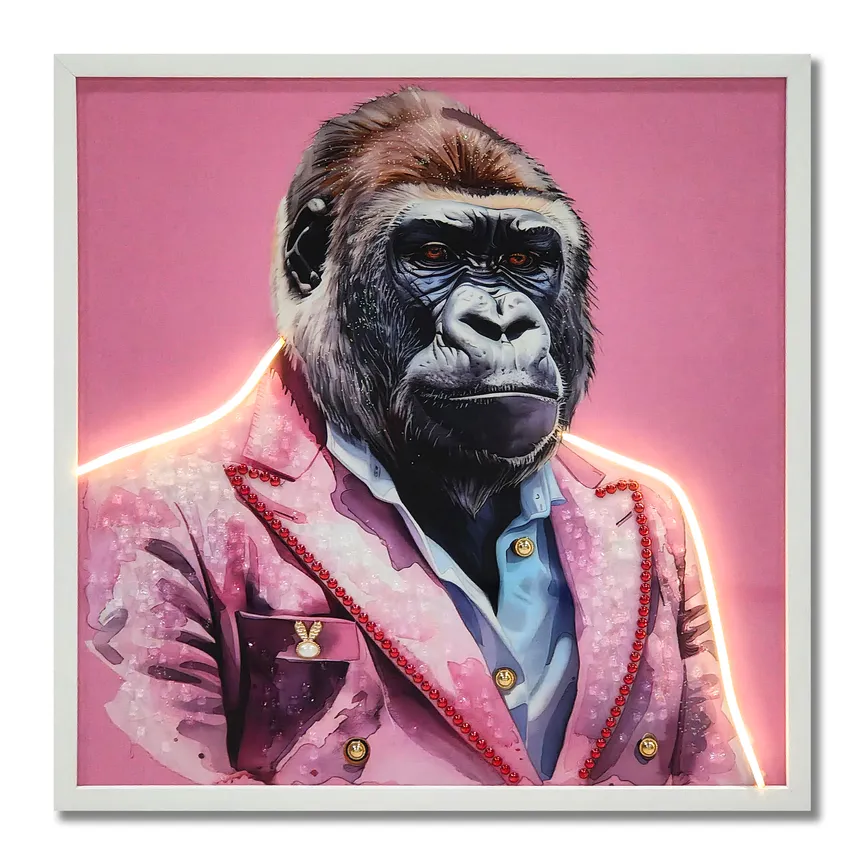 LED-Bild "George (Gorilla)" hauptaufnahme