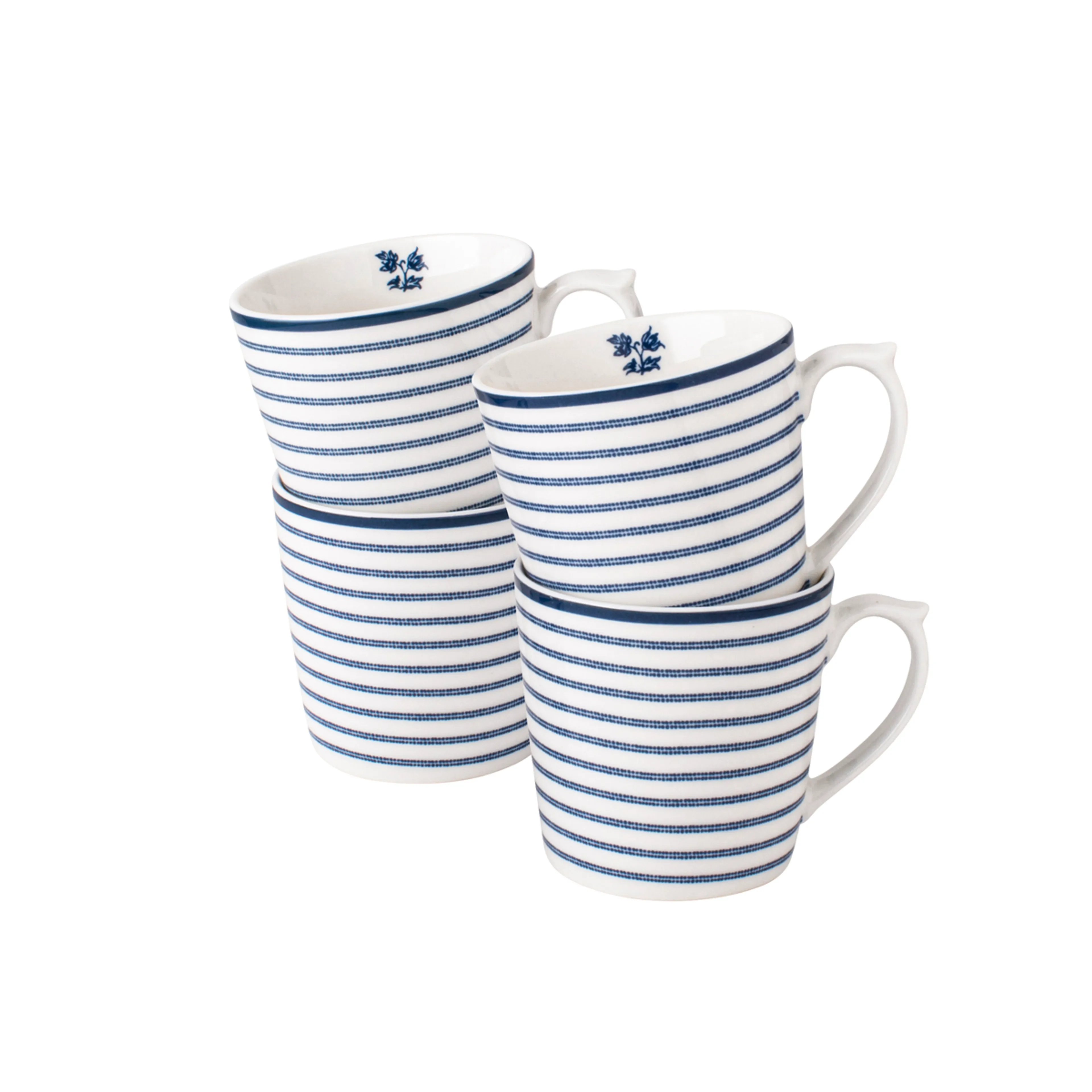 Kaffeebecher Candy Stripe 4tlg.