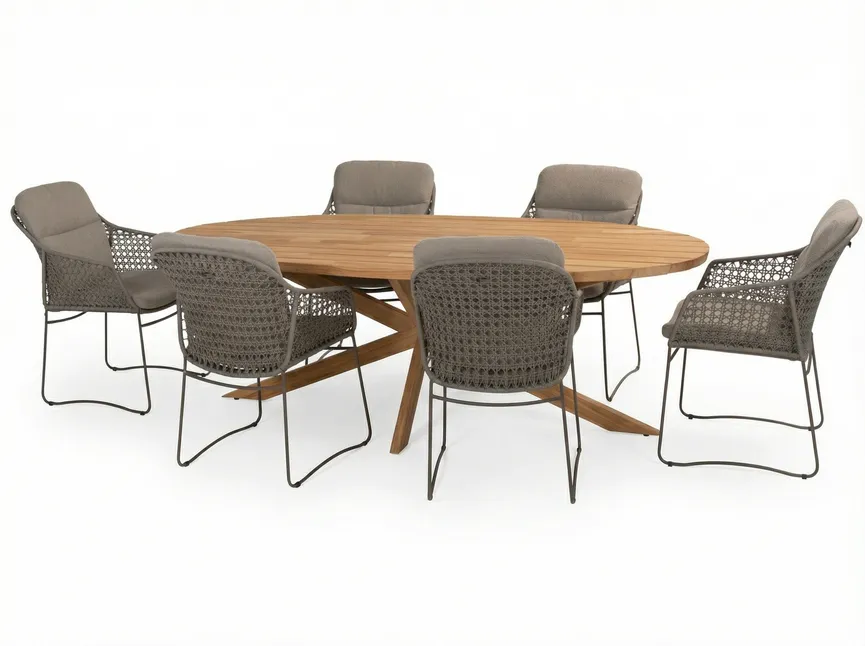 ** Tisch Prado oval 240x115 cm detail