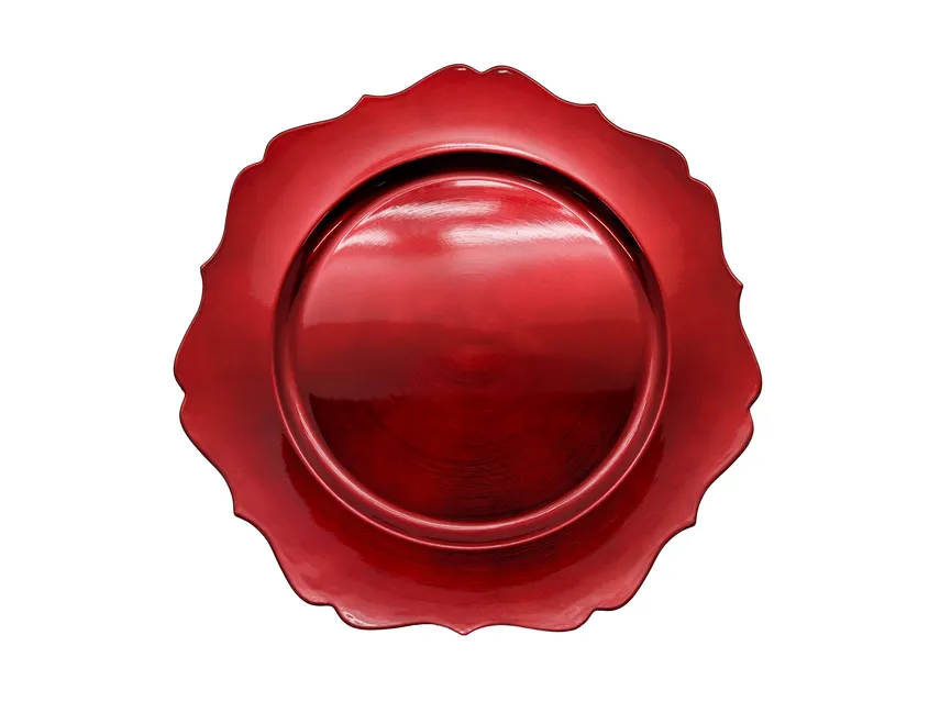 Teller "Welle" rot hauptaufnahme