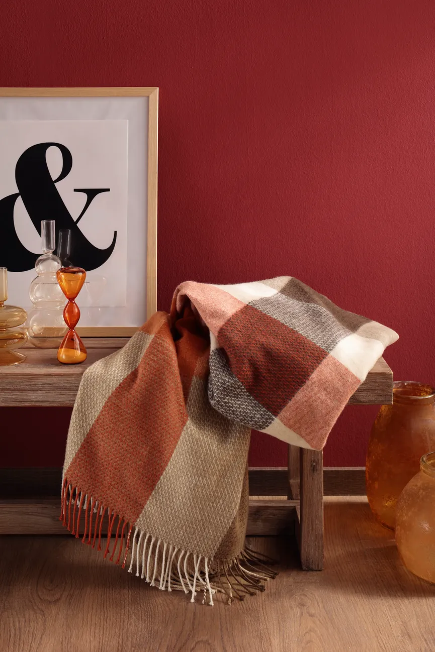 Plaid Desire camel milieu