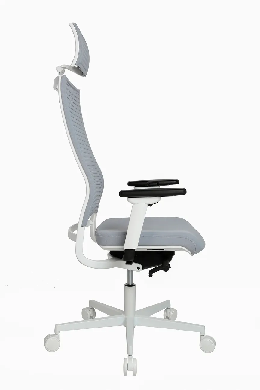 Drehstuhl grau detail