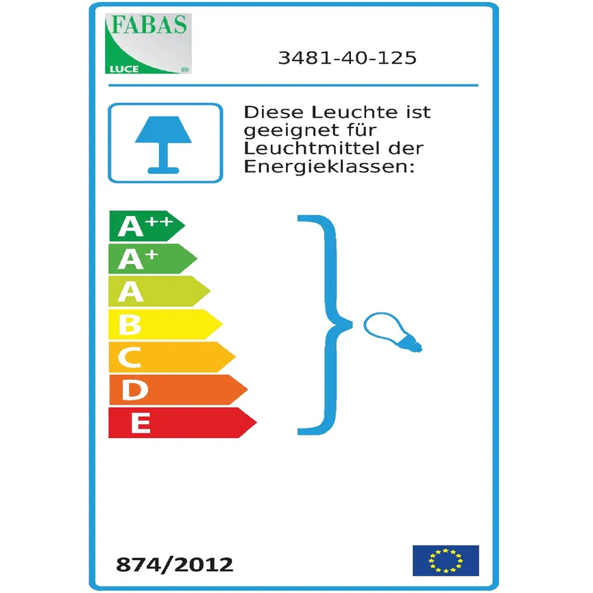 Pendelleuchte "Lila" energielabel
