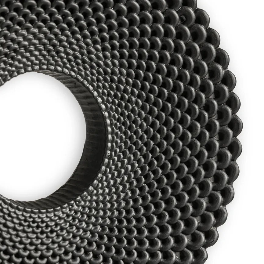 Figur "Platte" schwarz detail