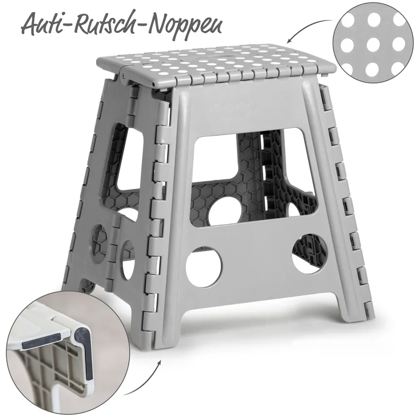 Klapphocker M grau detail