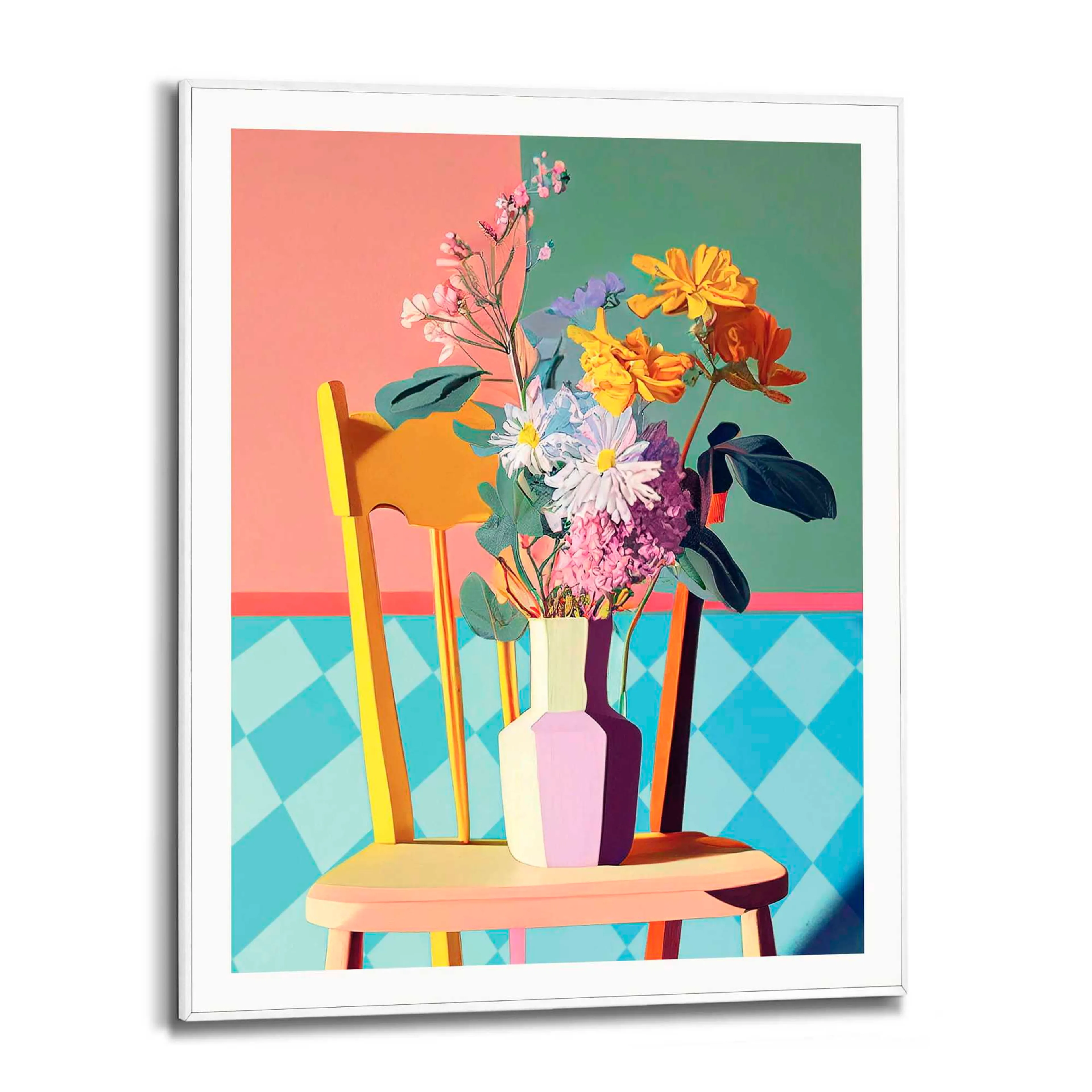 Wandbild 40 x 50 cm Chechers Floral Chair