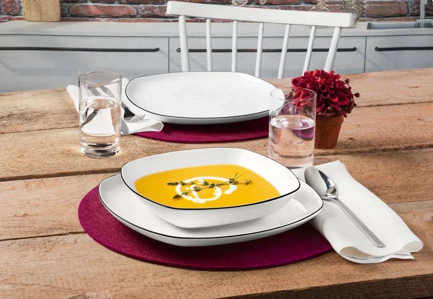 Suppenteller "Lido" weiß milieu