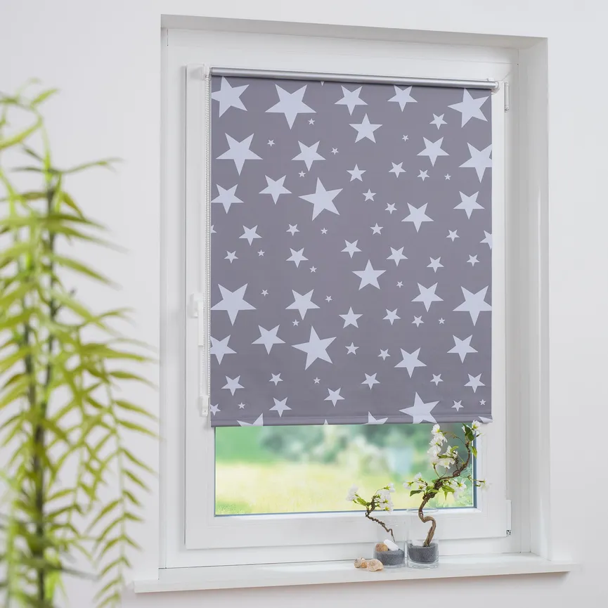 Klemmfixrollo Sterne VD milieu