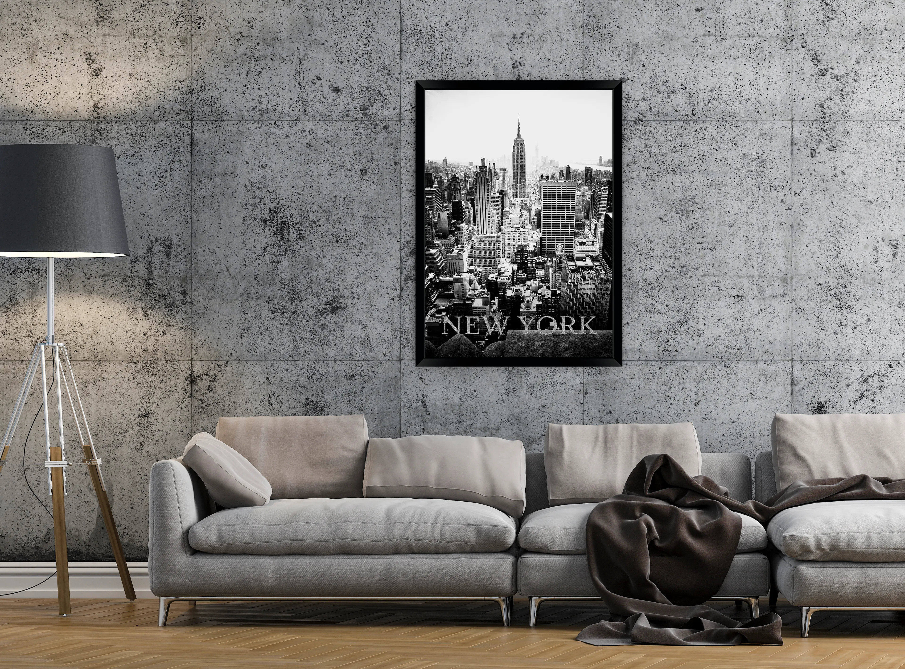 Wandbild 50 x 70 cm New York Glitter I
