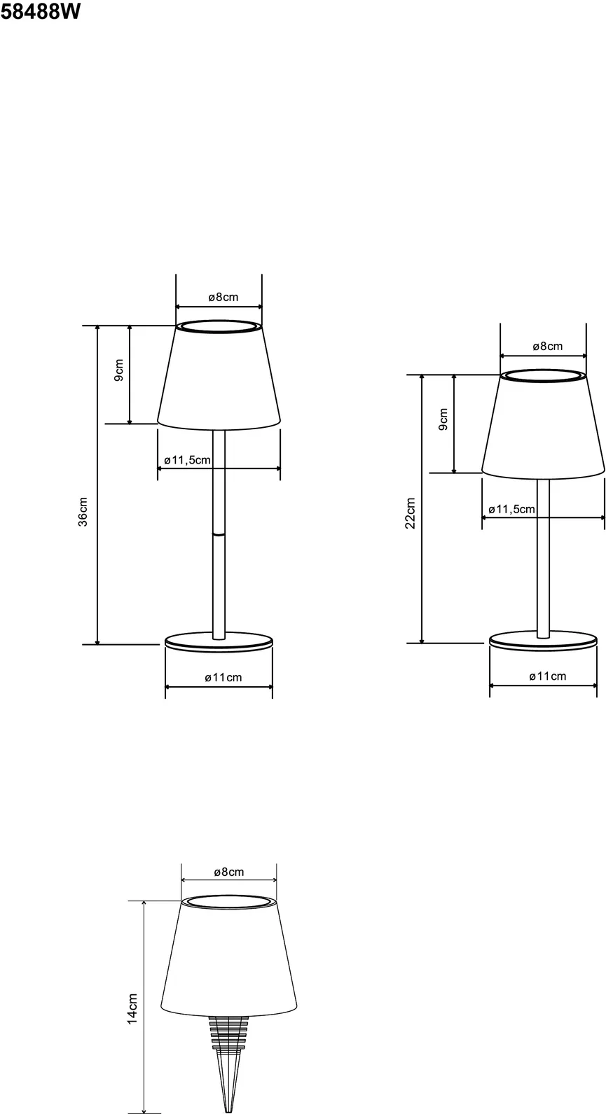 Akku-Tischleuchte "Vannie I" detail
