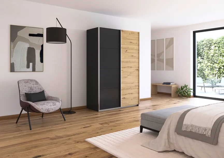 Schwebetürenschrank 2-trg. milieu