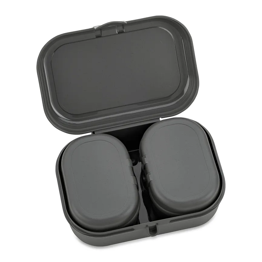 Lunchbox "Pascal" 3-tlg. grau detail