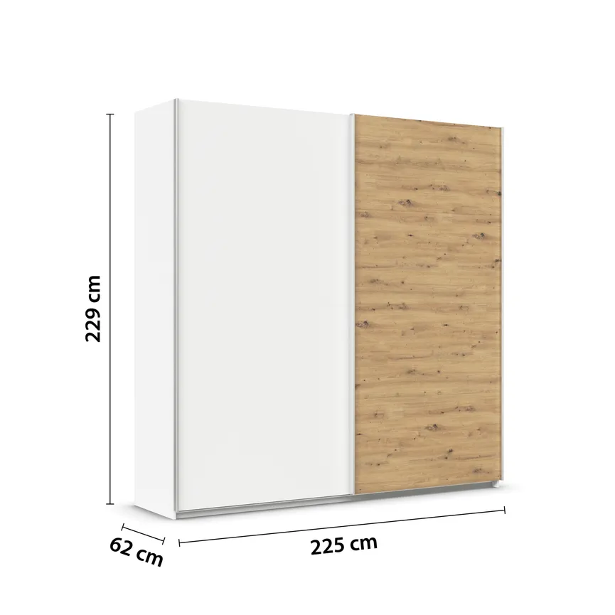 Schwebetürenschrank 2-trg. detail