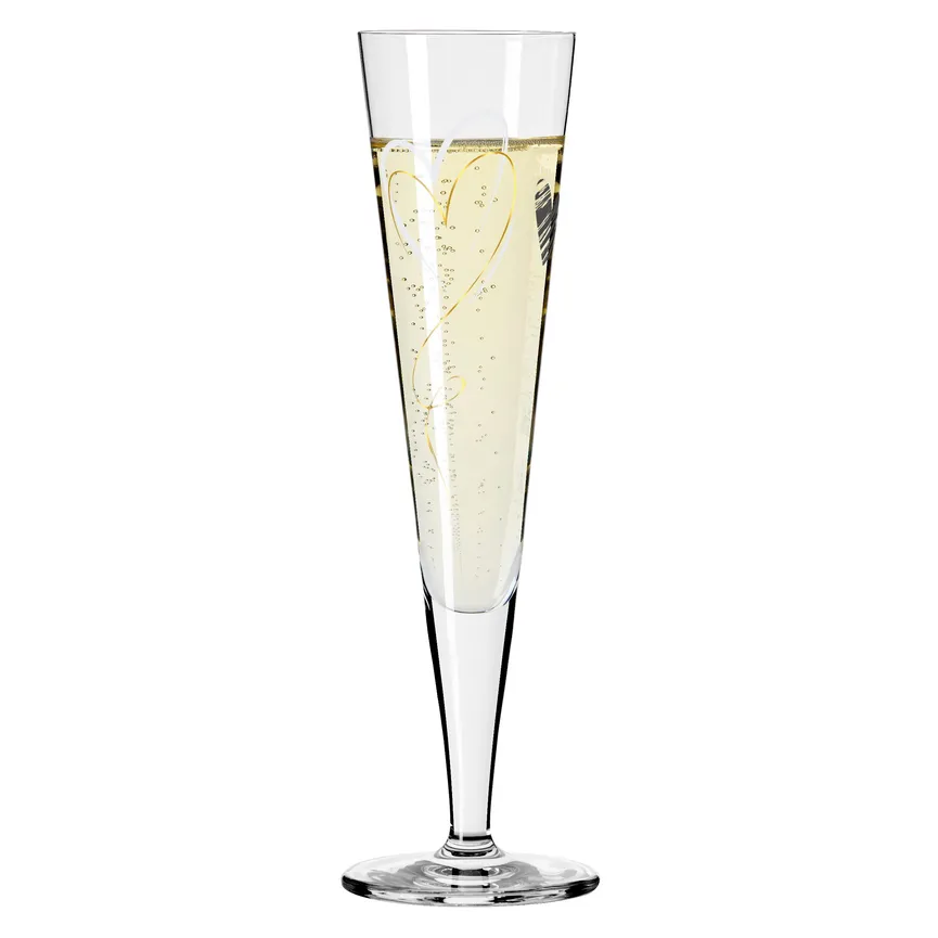 Champagnerglas "Goldnacht" detail