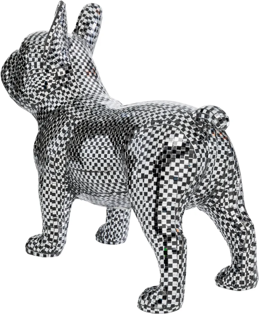 Figur "Bulldog Disco" Hund detail