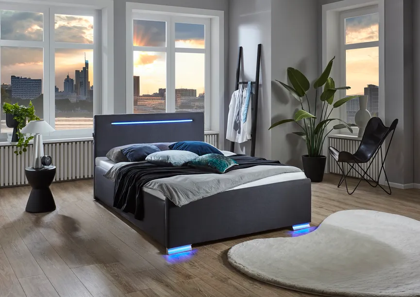 Polsterbett 120x200cm milieu