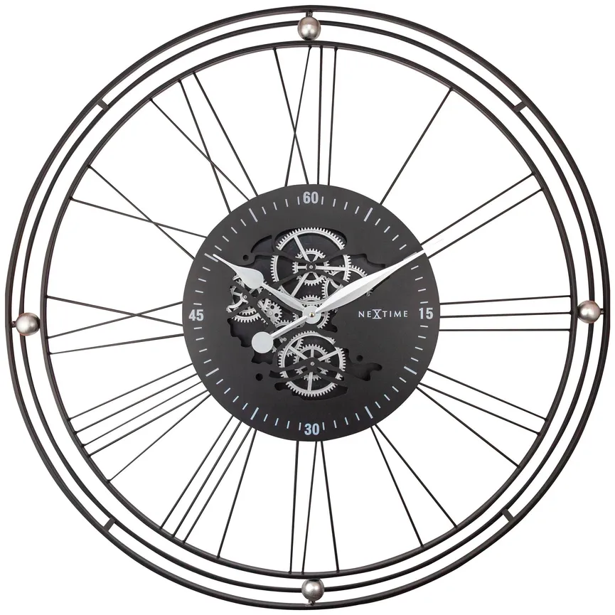 Quarzwanduhr "Wire Gear Clock" material_farbe